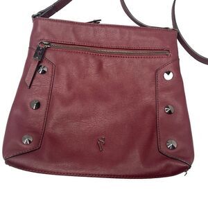 Simply Vera - Vera Wang Women’s Dark Red Purse- Vegan Leather